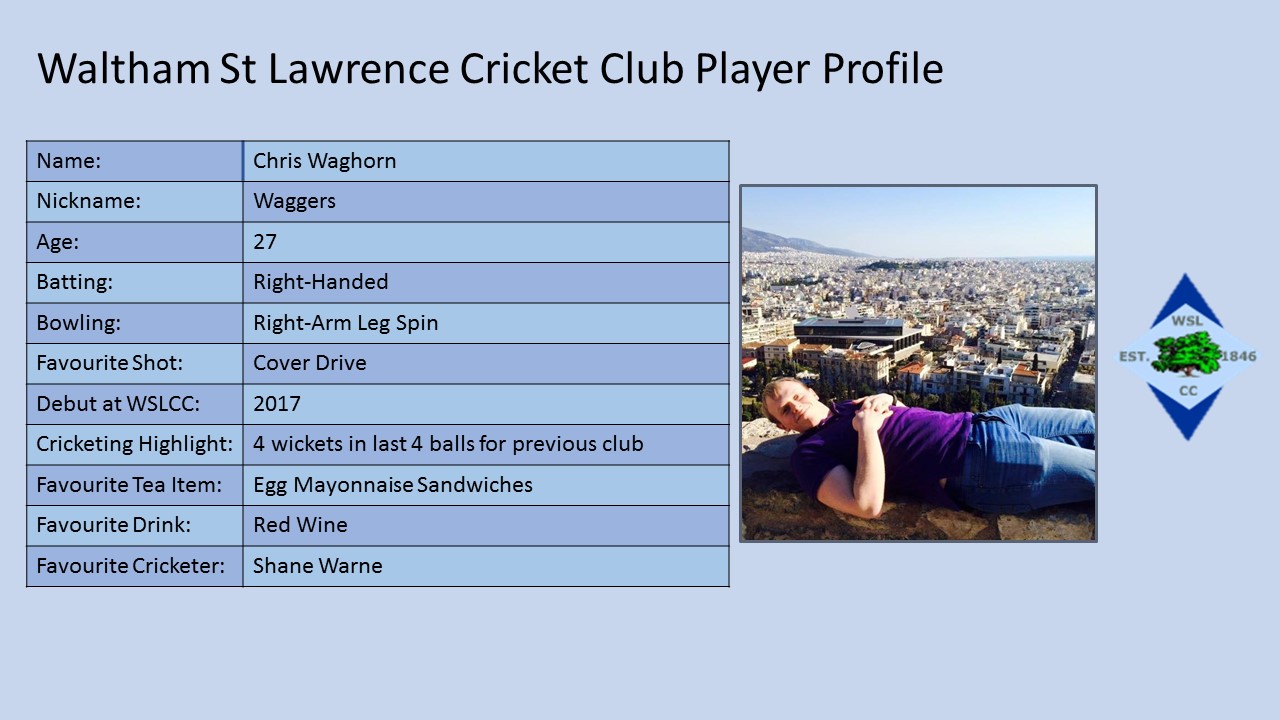 Chris Waghorn Pen Pic